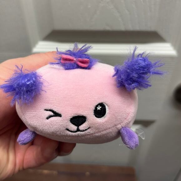 Lot of 5 Moosh Moosh Clipz Dalmatian White Dog Pink Octopus Poodle Green Frog - Picture 4 of 8